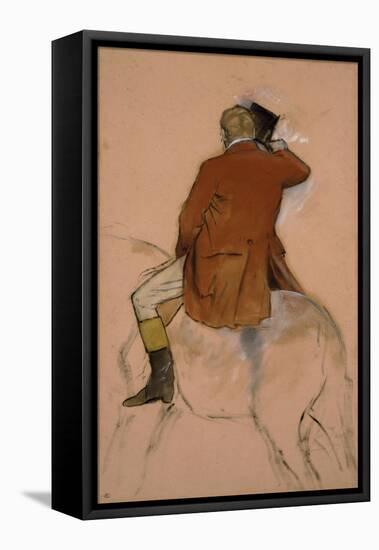 Cavalier en habit rouge-Edgar Degas-Framed Premier Image Canvas