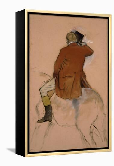 Cavalier en habit rouge-Edgar Degas-Framed Premier Image Canvas