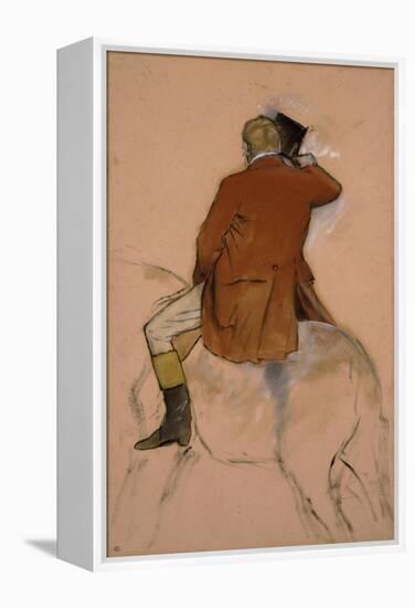 Cavalier en habit rouge-Edgar Degas-Framed Premier Image Canvas