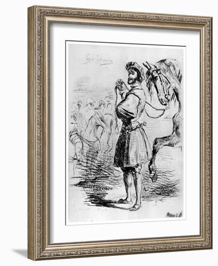 Cavalier Francais, C1820-1860-Eugene Delacroix-Framed Giclee Print