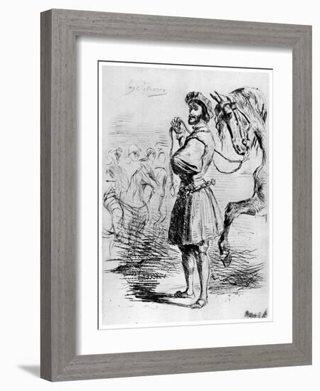 Cavalier Francais, C1820-1860-Eugene Delacroix-Framed Giclee Print