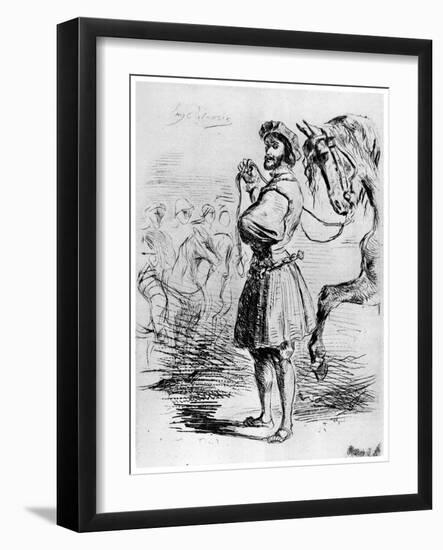 Cavalier Francais, C1820-1860-Eugene Delacroix-Framed Giclee Print