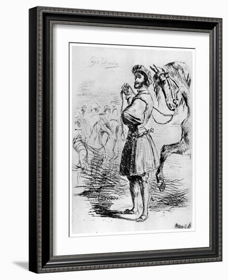 Cavalier Francais, C1820-1860-Eugene Delacroix-Framed Giclee Print