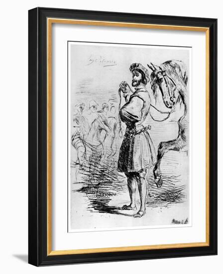 Cavalier Francais, C1820-1860-Eugene Delacroix-Framed Giclee Print