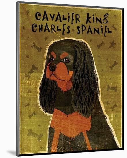 Cavalier King Charles (black and tan)-John Golden-Mounted Giclee Print