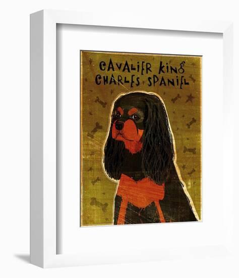 Cavalier King Charles (black and tan)-John Golden-Framed Art Print