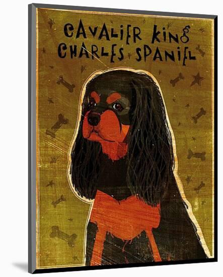 Cavalier King Charles (black and tan)-John Golden-Mounted Art Print