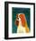 Cavalier King Charles (blenheim)-John Golden-Framed Art Print