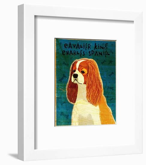 Cavalier King Charles (blenheim)-John Golden-Framed Art Print