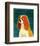 Cavalier King Charles (blenheim)-John Golden-Framed Art Print