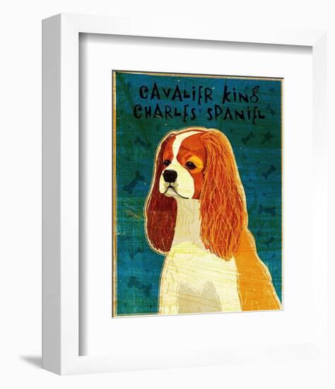 Cavalier King Charles (blenheim)-John Golden-Framed Art Print