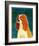 Cavalier King Charles (blenheim)-John Golden-Framed Art Print