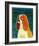 Cavalier King Charles (blenheim)-John Golden-Framed Art Print