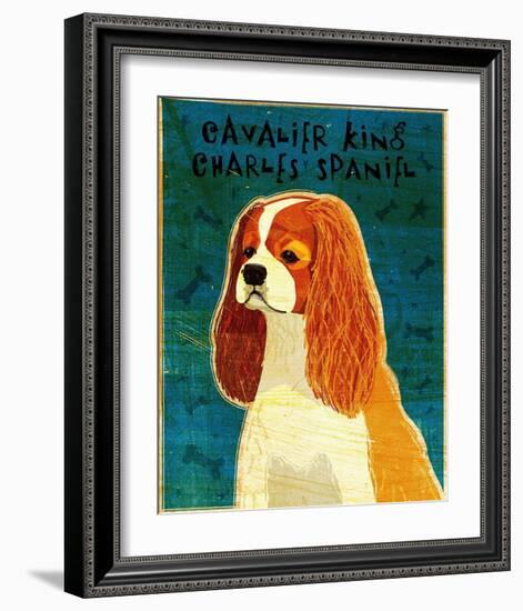 Cavalier King Charles (blenheim)-John Golden-Framed Art Print