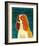 Cavalier King Charles (blenheim)-John Golden-Framed Art Print