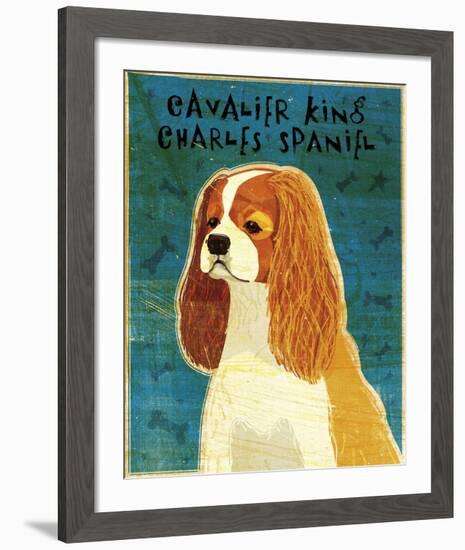 Cavalier King Charles (Blenheim)-John W^ Golden-Framed Art Print