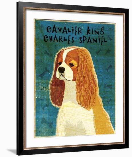 Cavalier King Charles (Blenheim)-John W^ Golden-Framed Art Print