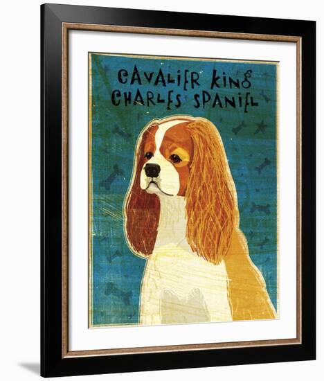 Cavalier King Charles (Blenheim)-John W^ Golden-Framed Art Print