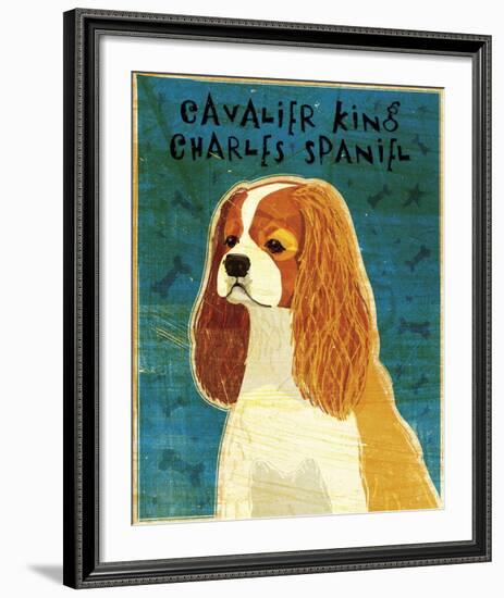 Cavalier King Charles (Blenheim)-John W^ Golden-Framed Art Print