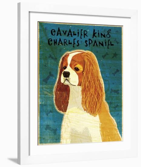 Cavalier King Charles (Blenheim)-John W^ Golden-Framed Art Print