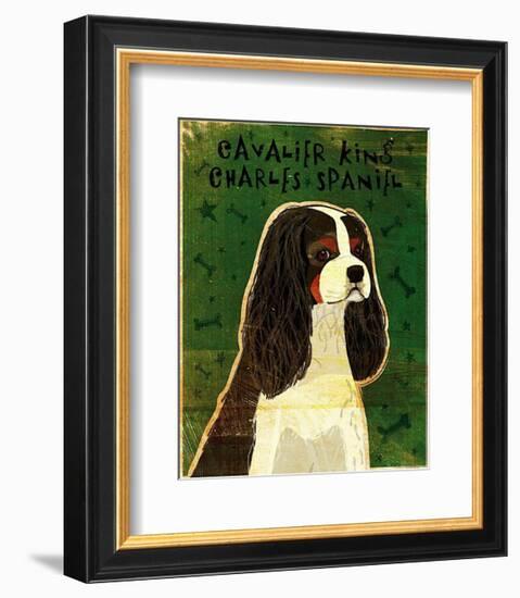 Cavalier King Charles (tri-color)-John Golden-Framed Art Print