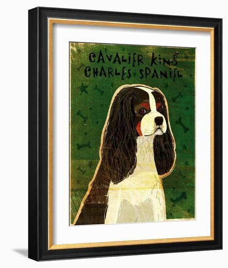 Cavalier King Charles (tri-color)-John Golden-Framed Art Print