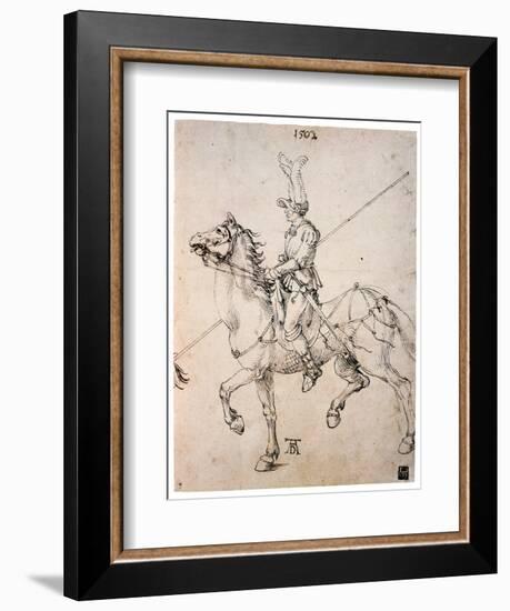 Cavalier with Lance, 1502-Albrecht Durer-Framed Giclee Print