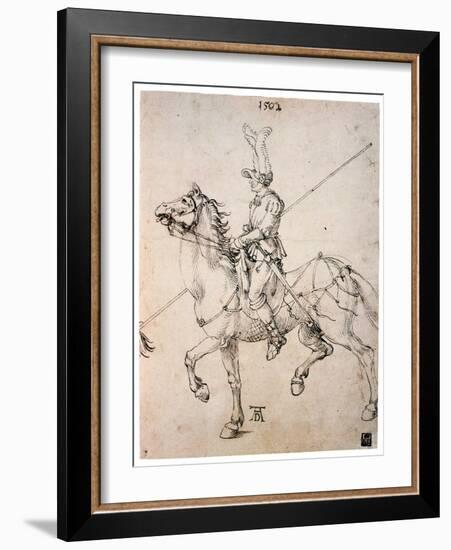 Cavalier with Lance, 1502-Albrecht Durer-Framed Giclee Print