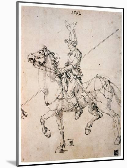 Cavalier with Lance, 1502-Albrecht Durer-Mounted Giclee Print
