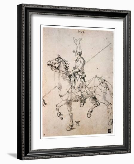 Cavalier with Lance, 1502-Albrecht Durer-Framed Giclee Print