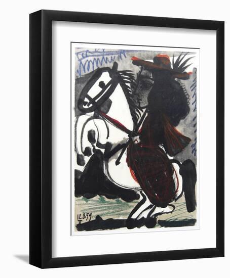 Cavalier-Pablo Picasso-Framed Lithograph