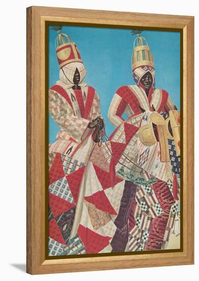 Cavaliers Djerma (Niamey), from Dessins Et Peintures D'afrique, Executes Au Cours De L'expedition C-Alexander Yakovlev-Framed Premier Image Canvas
