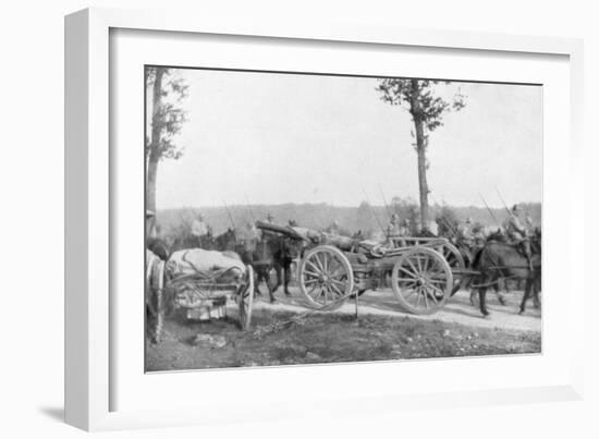 Cavalry and Artillery of the French 10th Army, Villers-Cotterets, Aisne, France, 1918-null-Framed Giclee Print