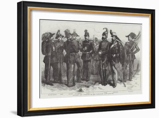 Cavalry and Infantry of the Sardinian Army-null-Framed Giclee Print