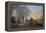 Cavalry Attack at Sunset-Jan Asselijn-Framed Stretched Canvas