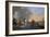 Cavalry Attack at Sunset-Jan Asselijn-Framed Art Print