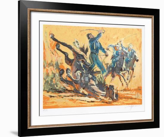 Cavalry Charge-Harry Schaare-Framed Serigraph