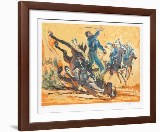 Cavalry Charge-Harry Schaare-Framed Serigraph