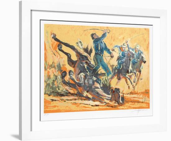 Cavalry Charge-Harry Schaare-Framed Serigraph