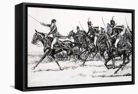 Cavalry Charge-John Millar Watt-Framed Premier Image Canvas