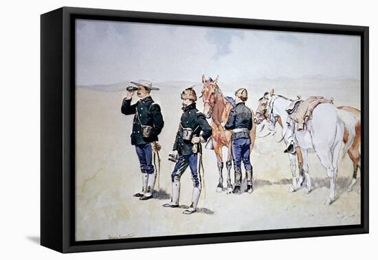 Cavalry Scouts, c.1890-Frederic Sackrider Remington-Framed Premier Image Canvas