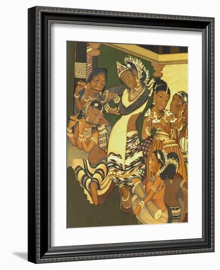 Cave 1 at Ajanta, India-null-Framed Giclee Print