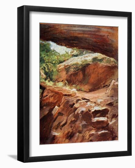 Cave at Endor in the Holy Lane c1910-Harold Copping-Framed Giclee Print