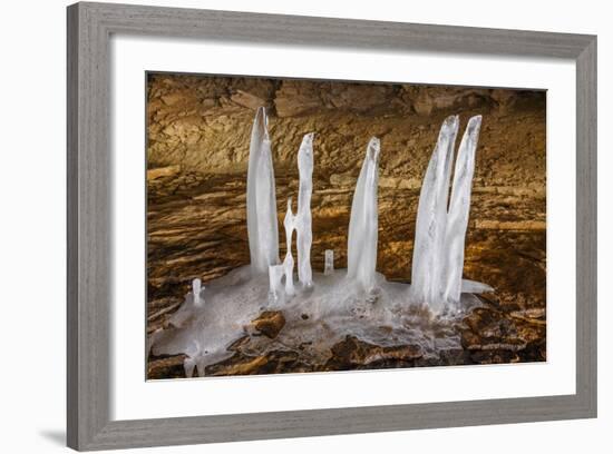 Cave Ice-KennethKeifer-Framed Photographic Print