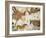 Cave of Lascaux, Ceiling of the Diverticulum: a Horse and Three Cows, C. 17,000 BC-null-Framed Giclee Print