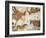 Cave of Lascaux, Ceiling of the Diverticulum: a Horse and Three Cows, C. 17,000 BC-null-Framed Giclee Print