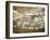 Cave of Lascaux, Great Hall, Left Wall: First Bull, Red Horse, Brown Horses, C. 17,000 BC-null-Framed Giclee Print