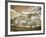 Cave of Lascaux, Great Hall, Left Wall: First Bull, Red Horse, Brown Horses, C. 17,000 BC-null-Framed Giclee Print