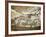 Cave of Lascaux, Great Hall, Left Wall: First Bull, Red Horse, Brown Horses, C. 17,000 BC-null-Framed Giclee Print