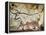 Cave of Lascaux, Great Hall, Left Wall: Second Bull, Below: Kneeling Red Cow, C. 17,000 BC-null-Framed Premier Image Canvas